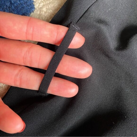 🖤 CLASSY BLACK RUFFLE DETAIL SLEEVELESS COCKTAIL DRESS! - Picture 13 of 16